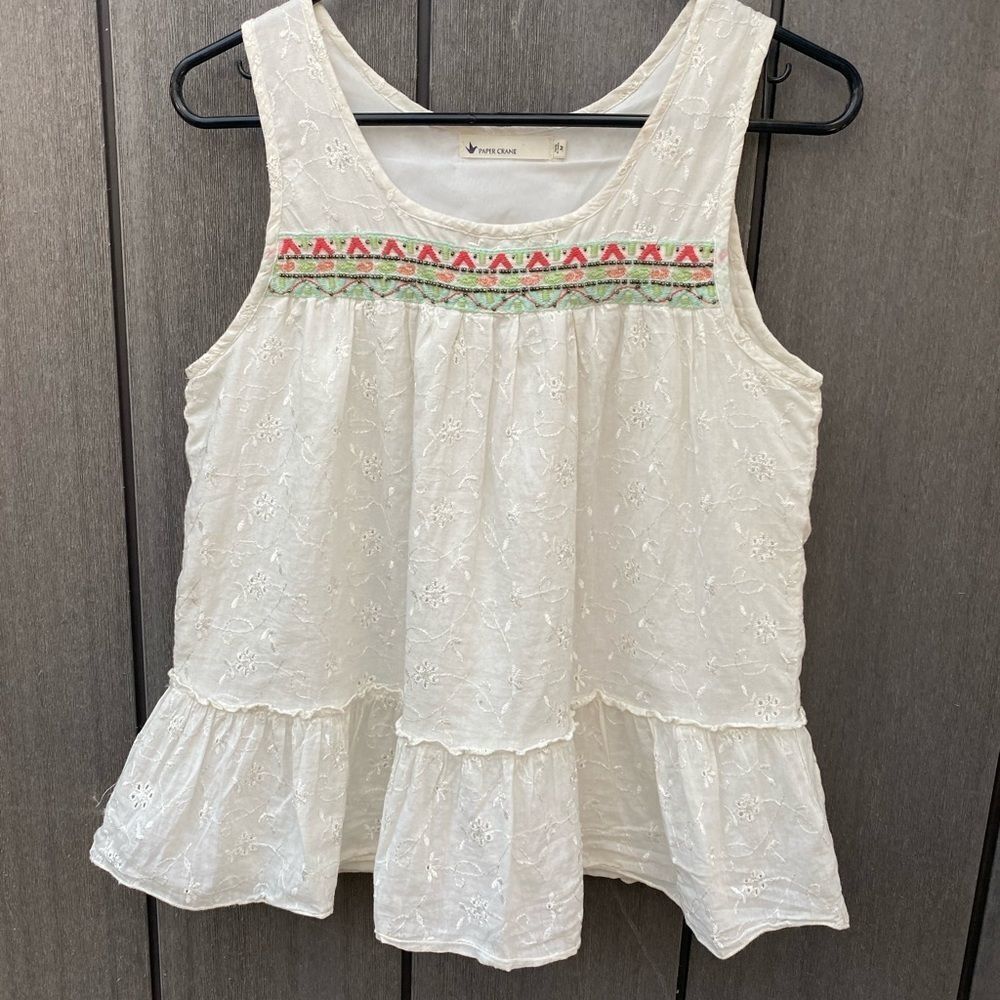 Paper Crane Embroidered Top - Picture 7 of 8